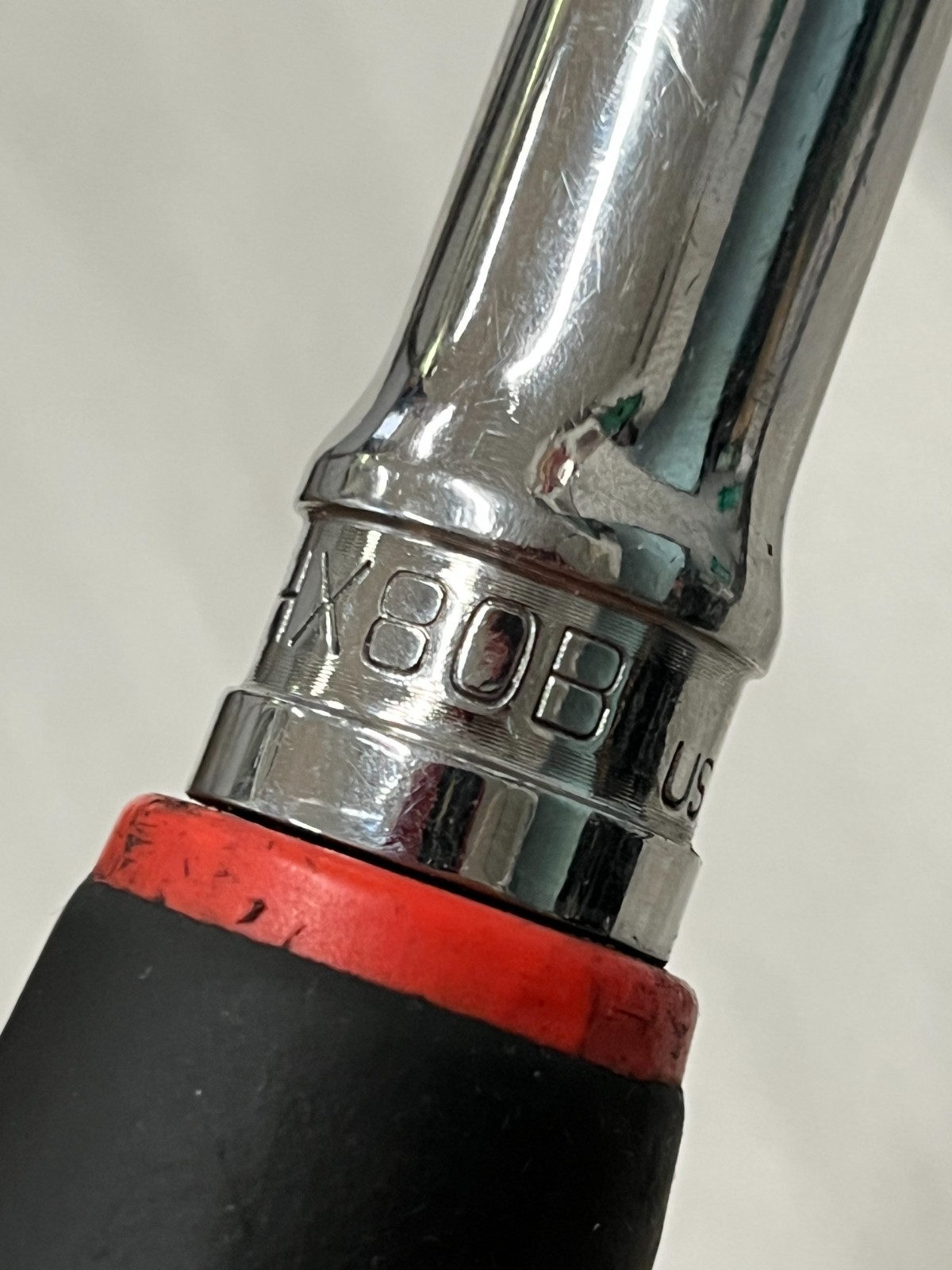 Snap On Tools used SHX80B 1/2″ Drive Soft Grip Handle Locking Flex Head