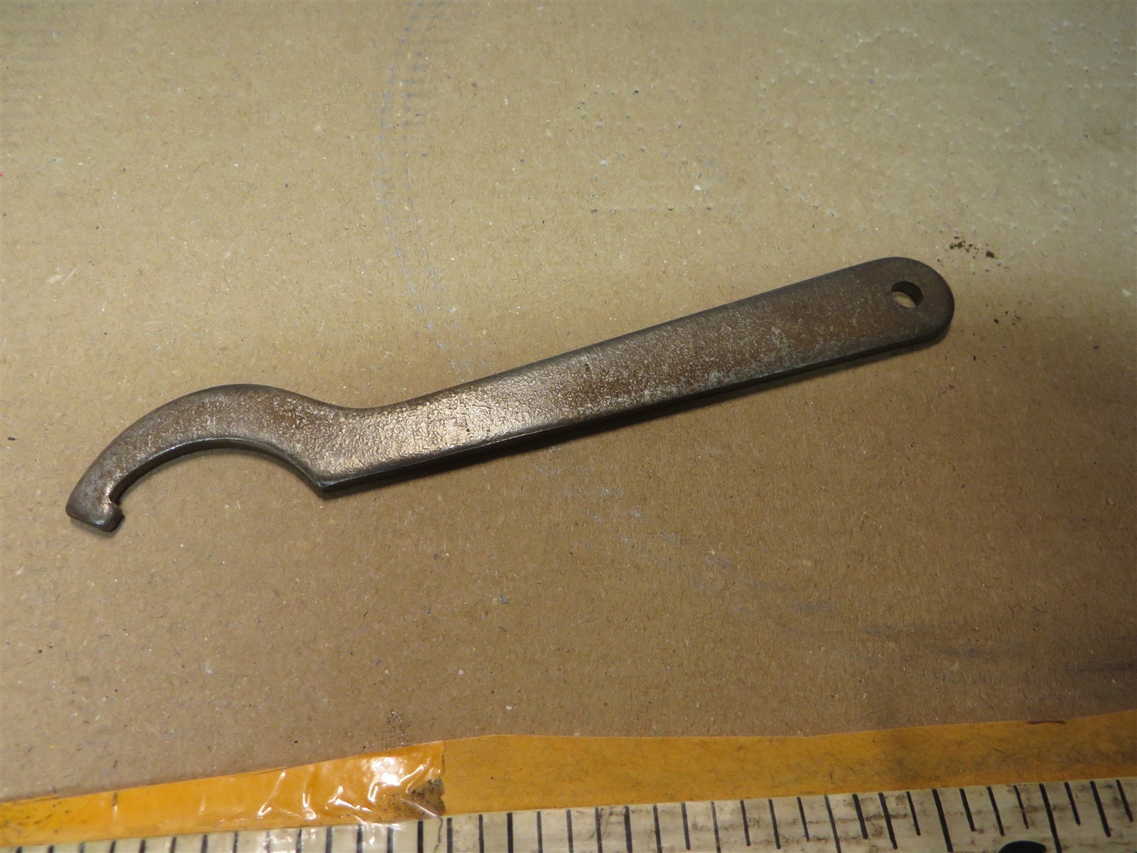 VINTAGE SPANNER ( HOOK ) WRENCH 5″ x 1″ UNMARKED