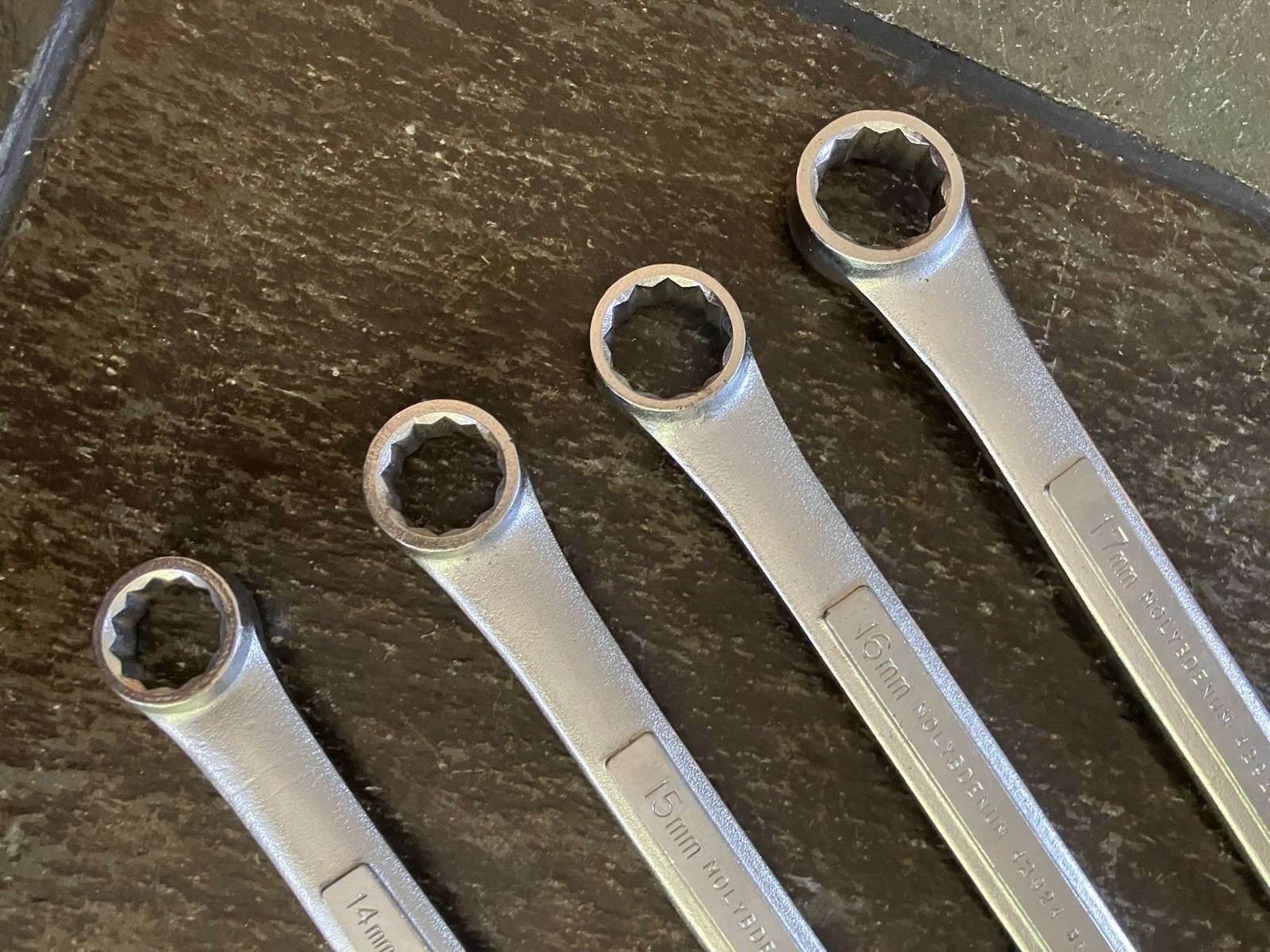 Craftsman Japan BF Molybdenum 4 Piece 12 Point Metric Wrench Set, 14mm – 17mm