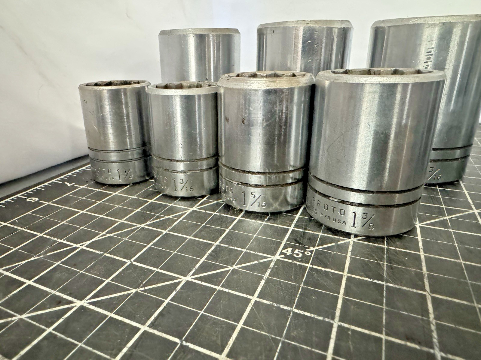 Vintage Proto / Plomb 23pc 3/4” Drive Socket Set w/ Case #5695 – 1940s-50s USA