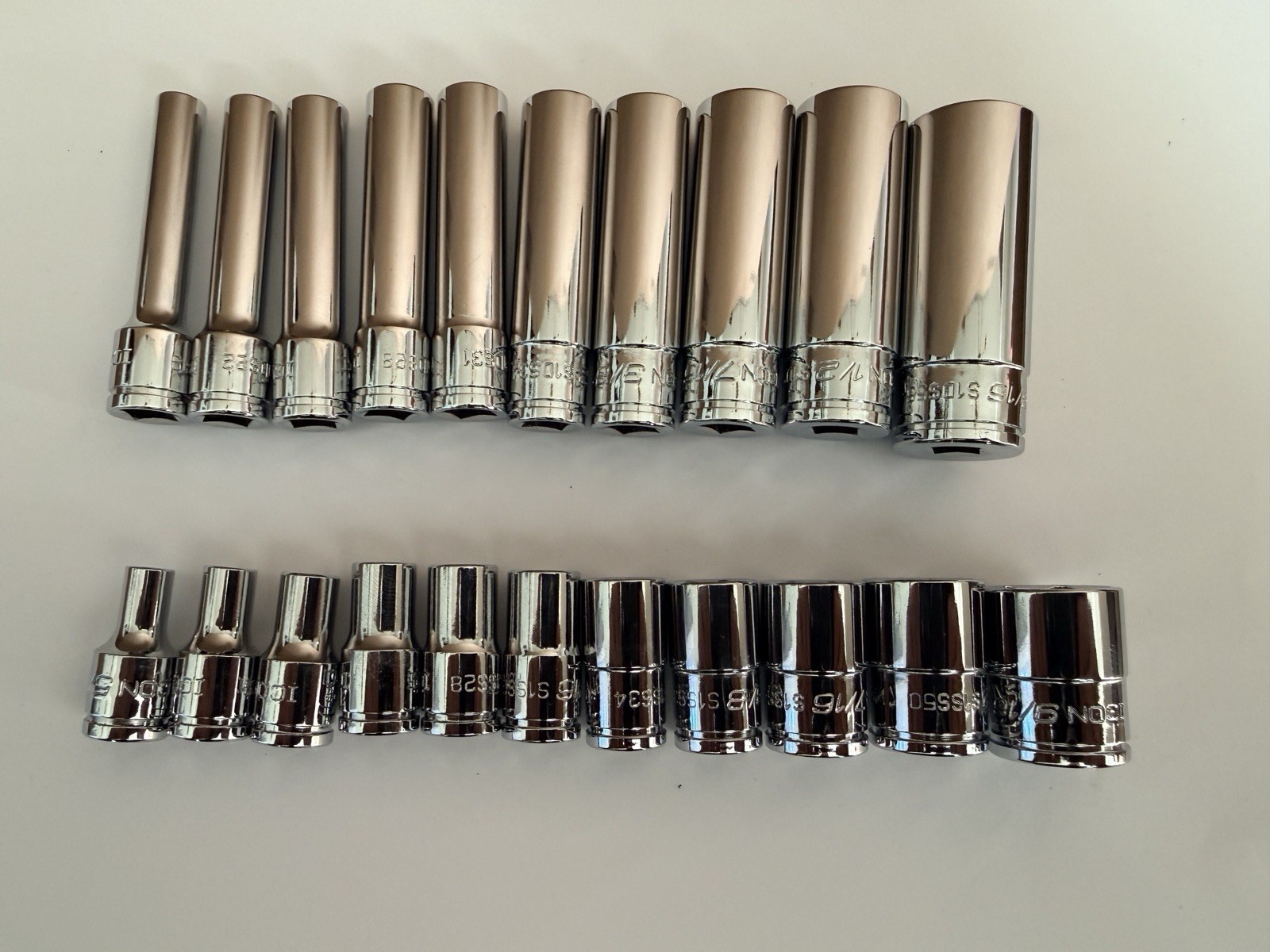 ICON Professional 1/4” Drive 6Pt SAE Shallow/Deep Socket Chrome-Choose Size SAE