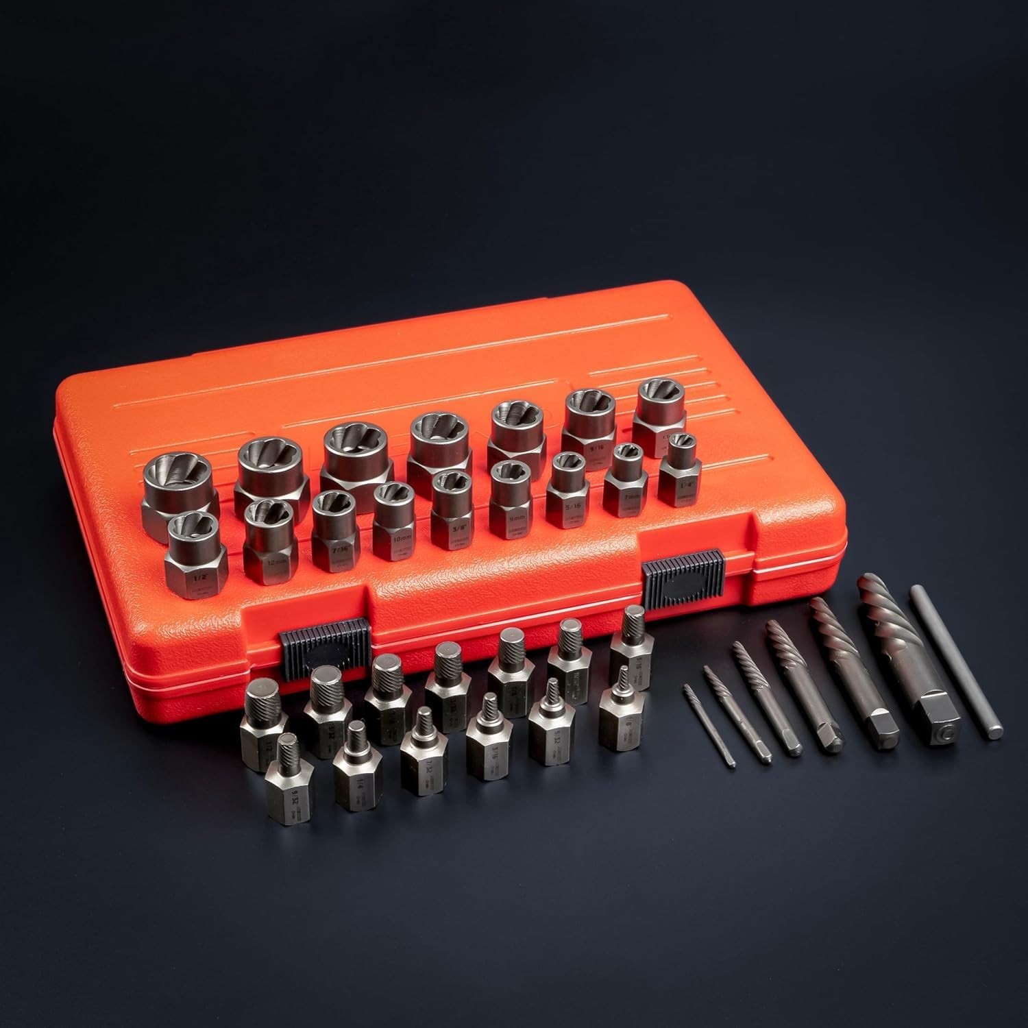 Master Screw, Nut, & Bolt Extractor Set – 36 Piece, CR-Mo, Impact Nut & Bolt …