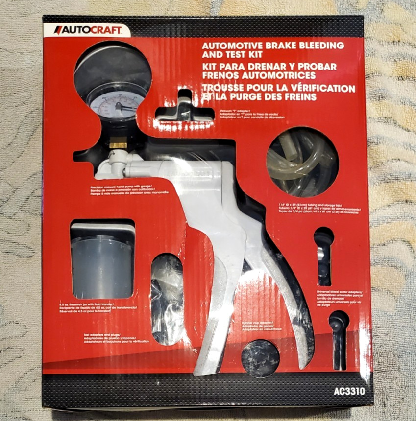 Autocraft Automotive Brake Bleeding and Test Kit Model #AC3310 Lightly Used