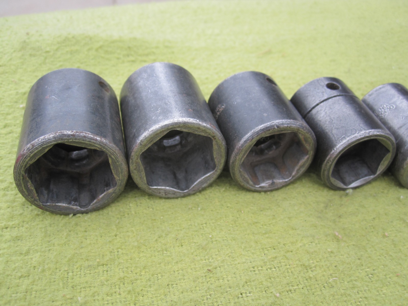 Snap-on 1/2″ Drive 11pc SAE Inch 6pt Deep Socket Set 3/8 to 1 in USA