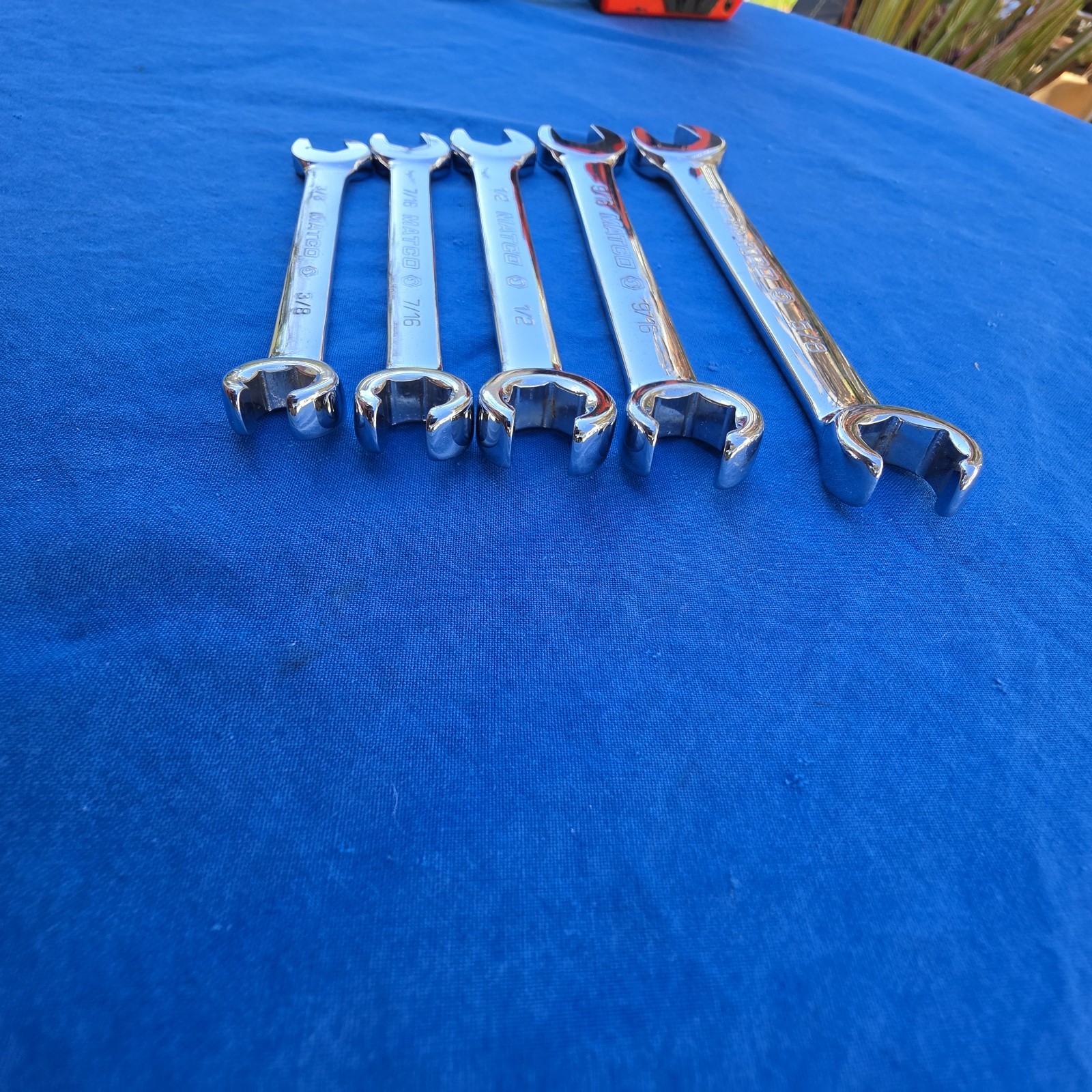 Matco 5pc 3/8” – 5/8” SAE Line Flare Nut Combo Wrench Set