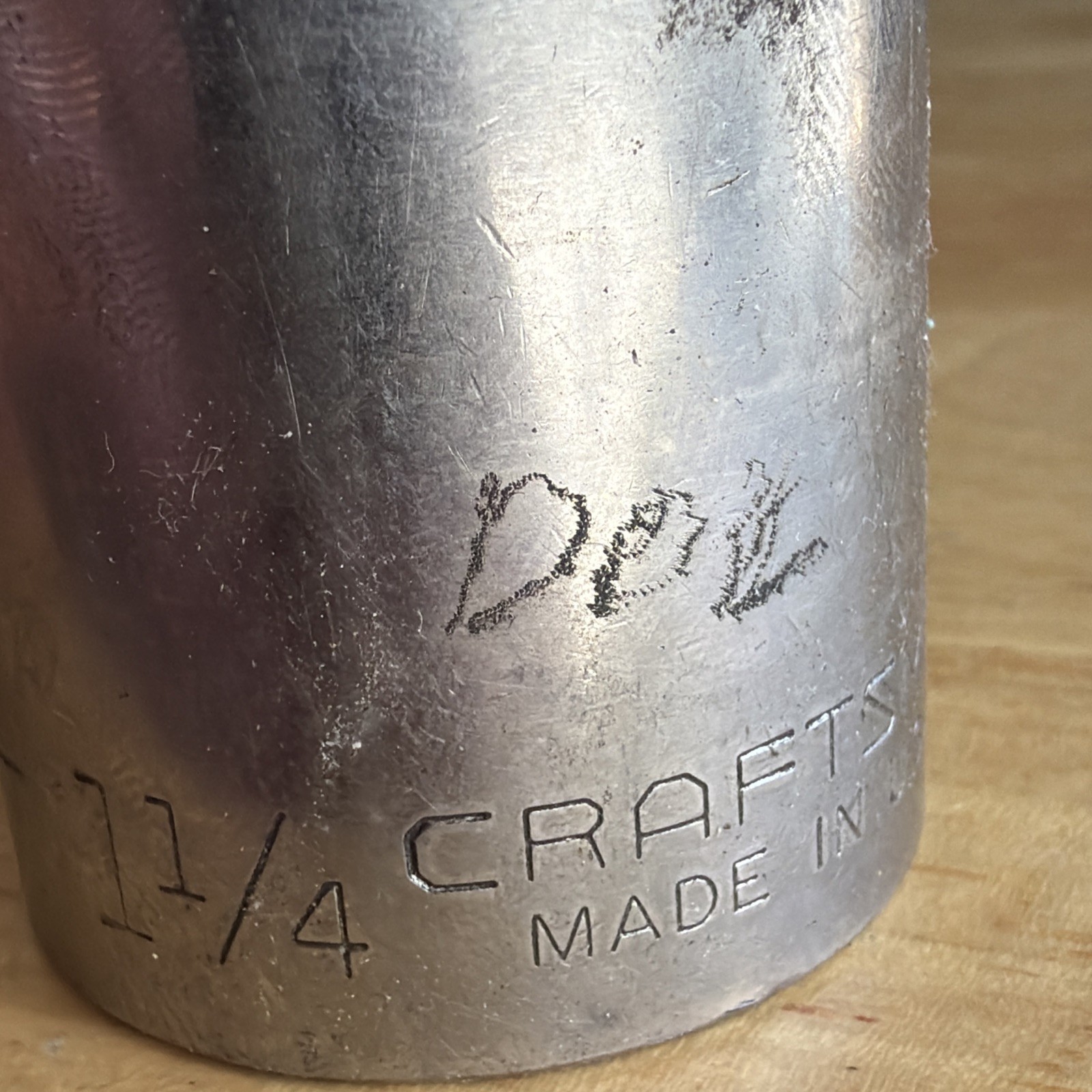 Craftsman 1-1/4″ Shallow Socket 1/2″ Drive 12 Point G Series 47517 USA READ!