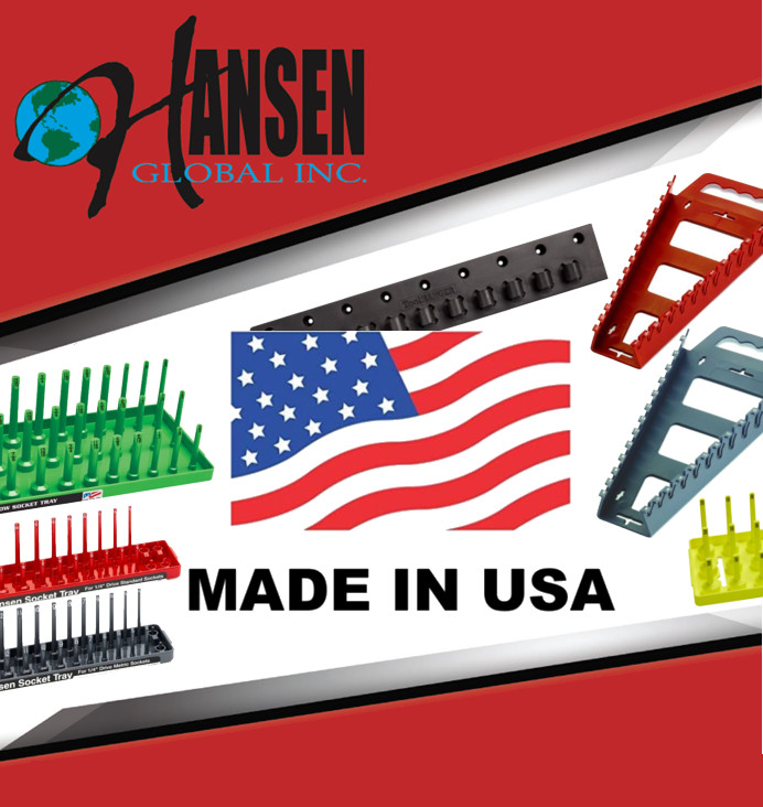 Hansen Wrench Organizer Tray Rack Holder Metric MM MADE IN USA Quik-Pik