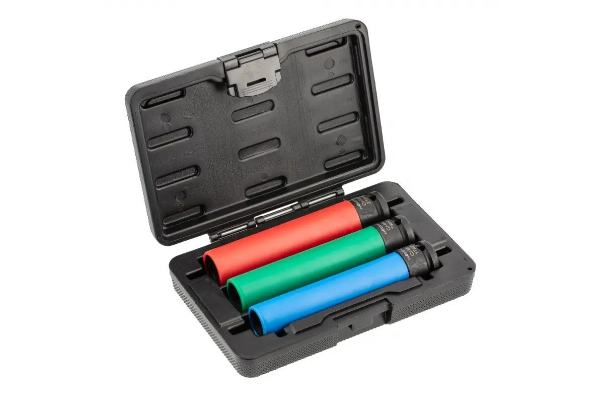 1/2» Set of long sockets for alloy rims 3 pcs HT4R106 of Hogert