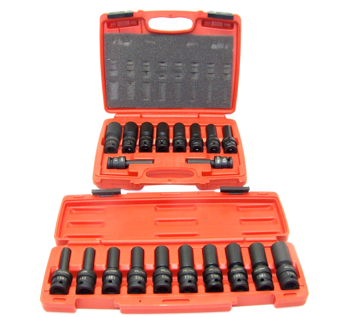 20 Pc 1/2″ Drive Socket Universal Swivel Impact CR Molybdenum Standard & Metric