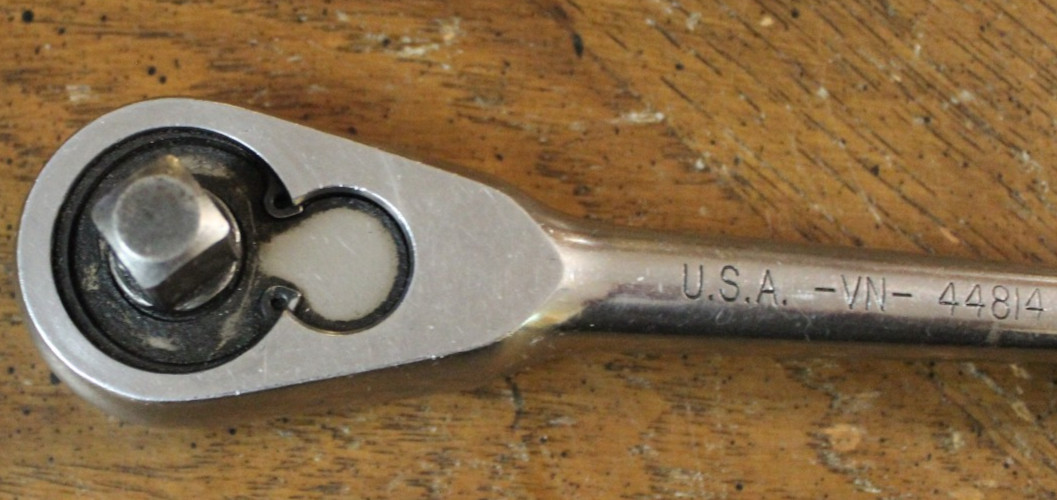 Vintage Craftsman 1/2″ Drive Quick Release Ratchet VN 44814 USA 10.2″ Long