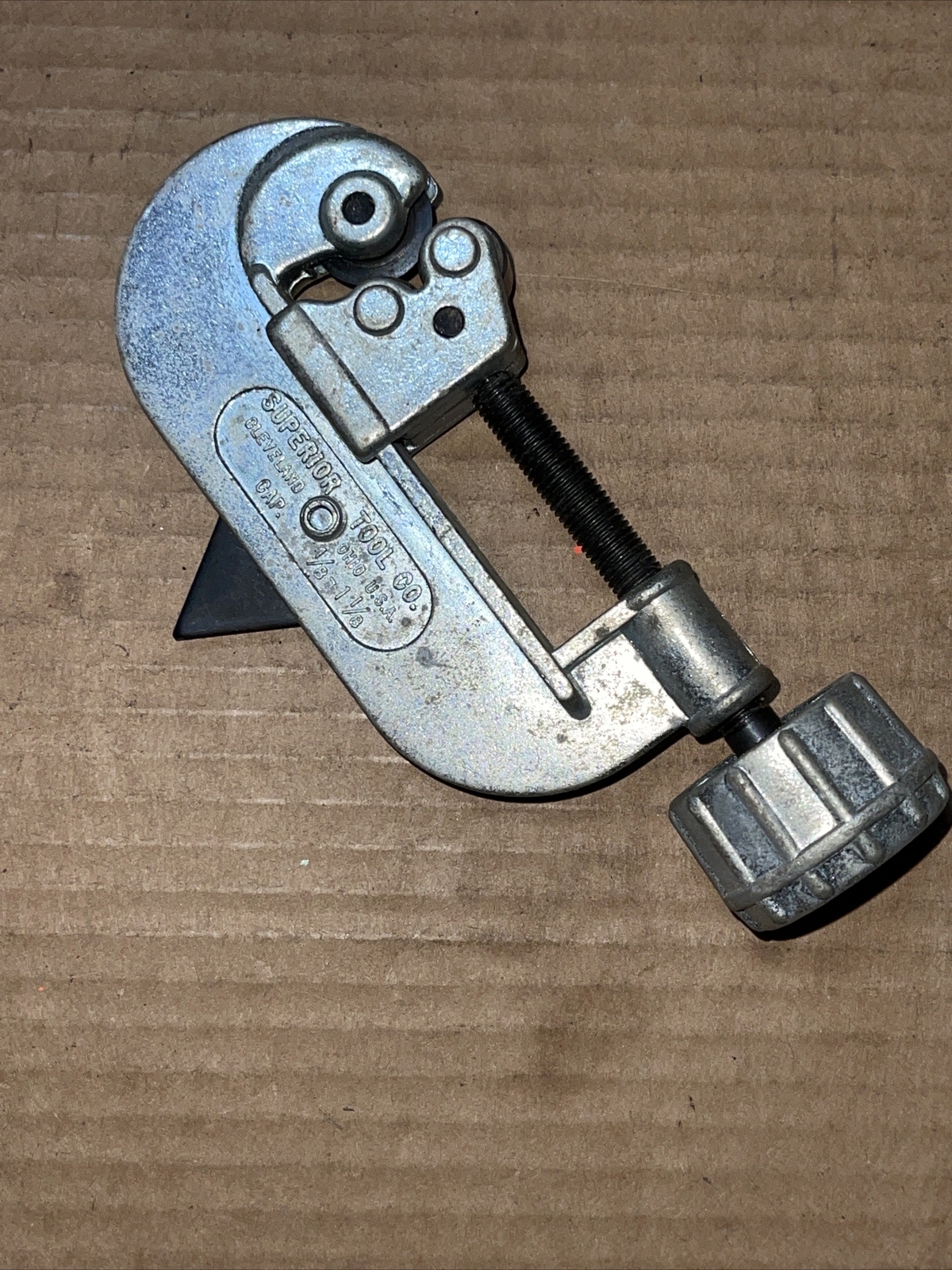 Vintage Superior USA 1/8 In – 1-1/8 In Capacity Pipe Tube Cutter No 350