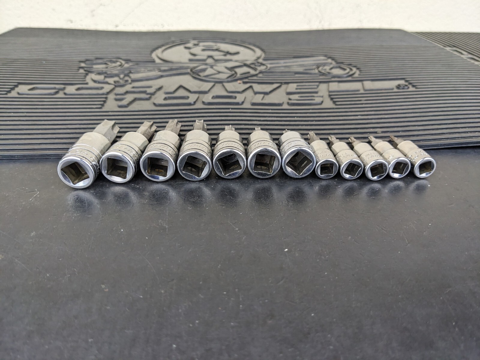 #be327 Snap-on Tools 12 Pc Combo Drive TORX Bit Socket Set 212EFTXY