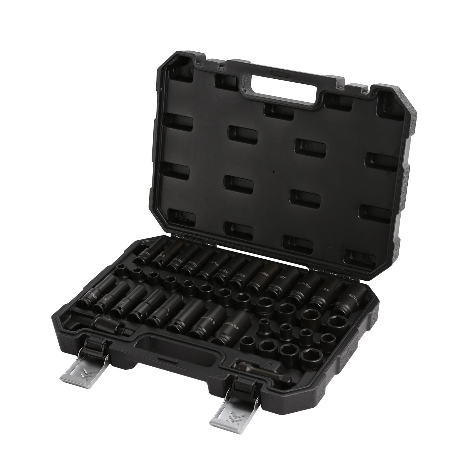 SAE & Metric Standard and Deep Impact Socket Set With Joint and Extension