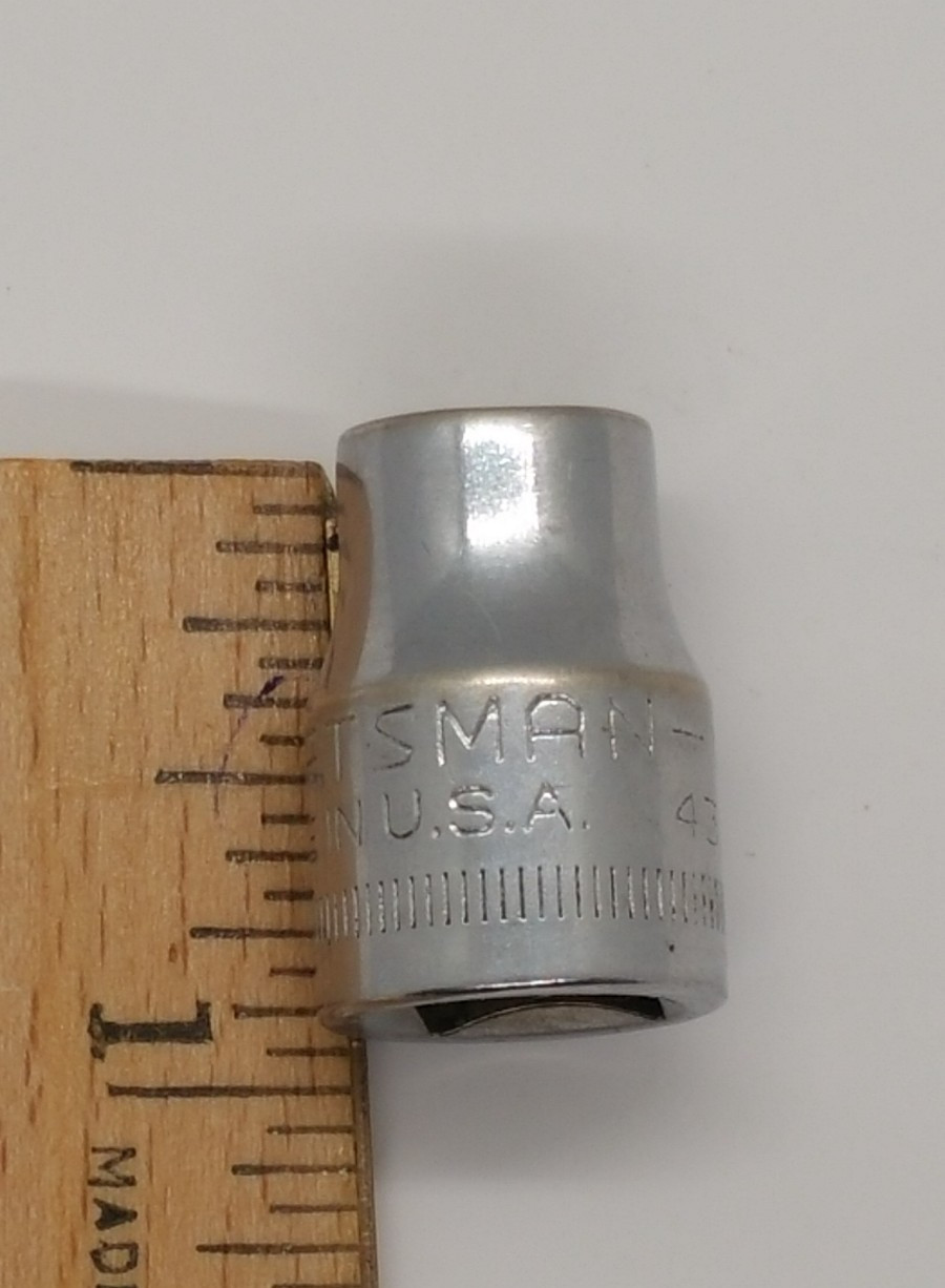 Vintage Craftsman 3/8″ Drive 9MM 6 Point Shallow Socket V 43541 USA