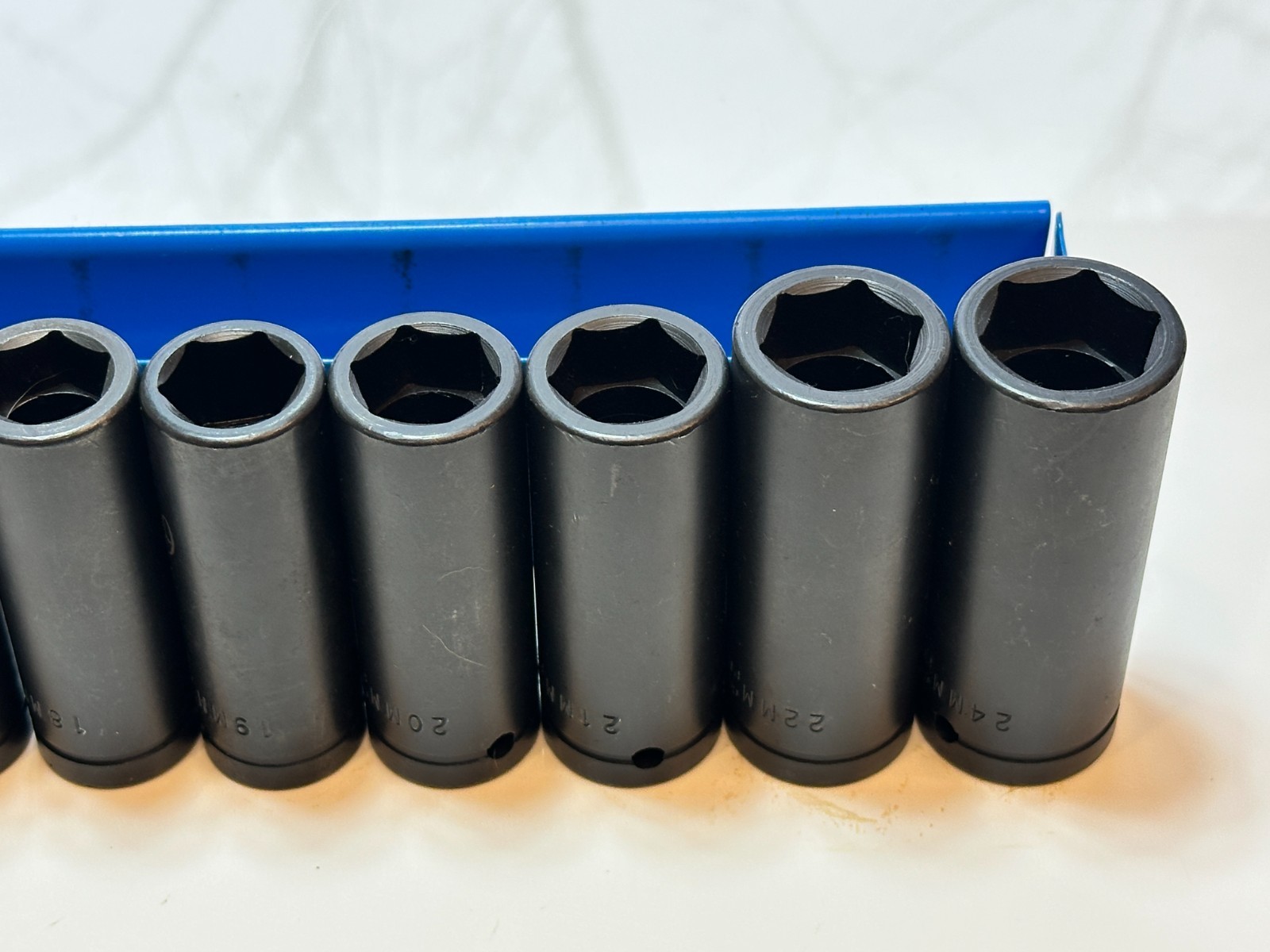 NOS Cornwell USA 14pc 1/2″ Drive Metric Deep Impact Socket Set, 10mm to 24mm NEW