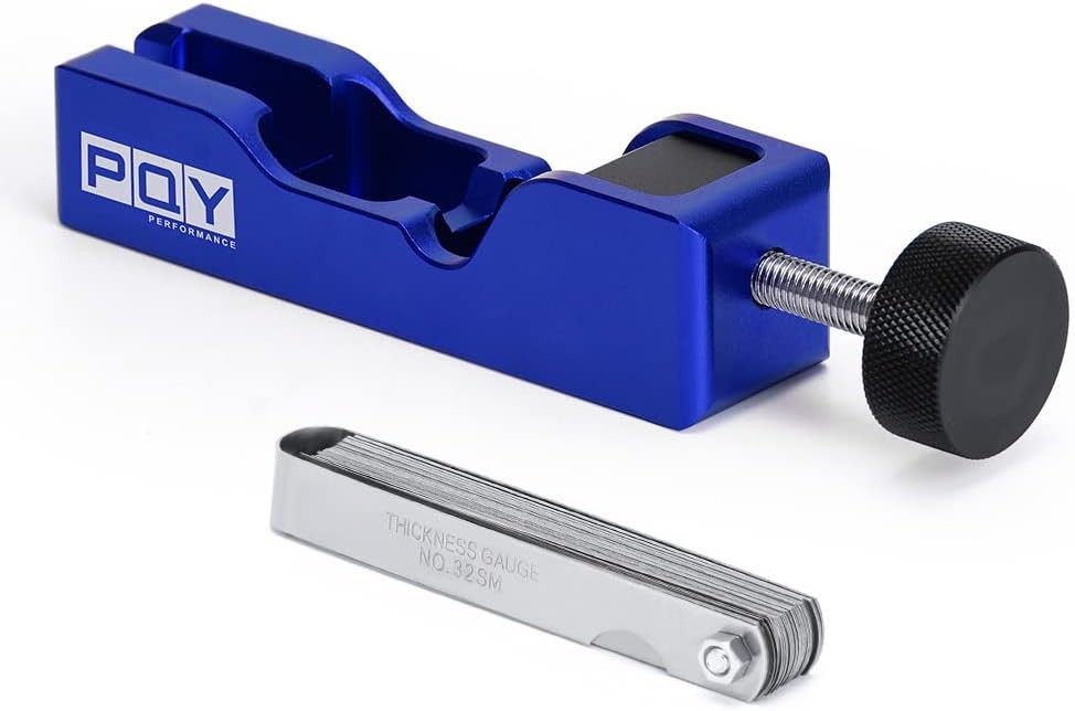 Effortless Spark Plug Gap Adjustment Tool with Feeler Gauge for Cars & Bikes