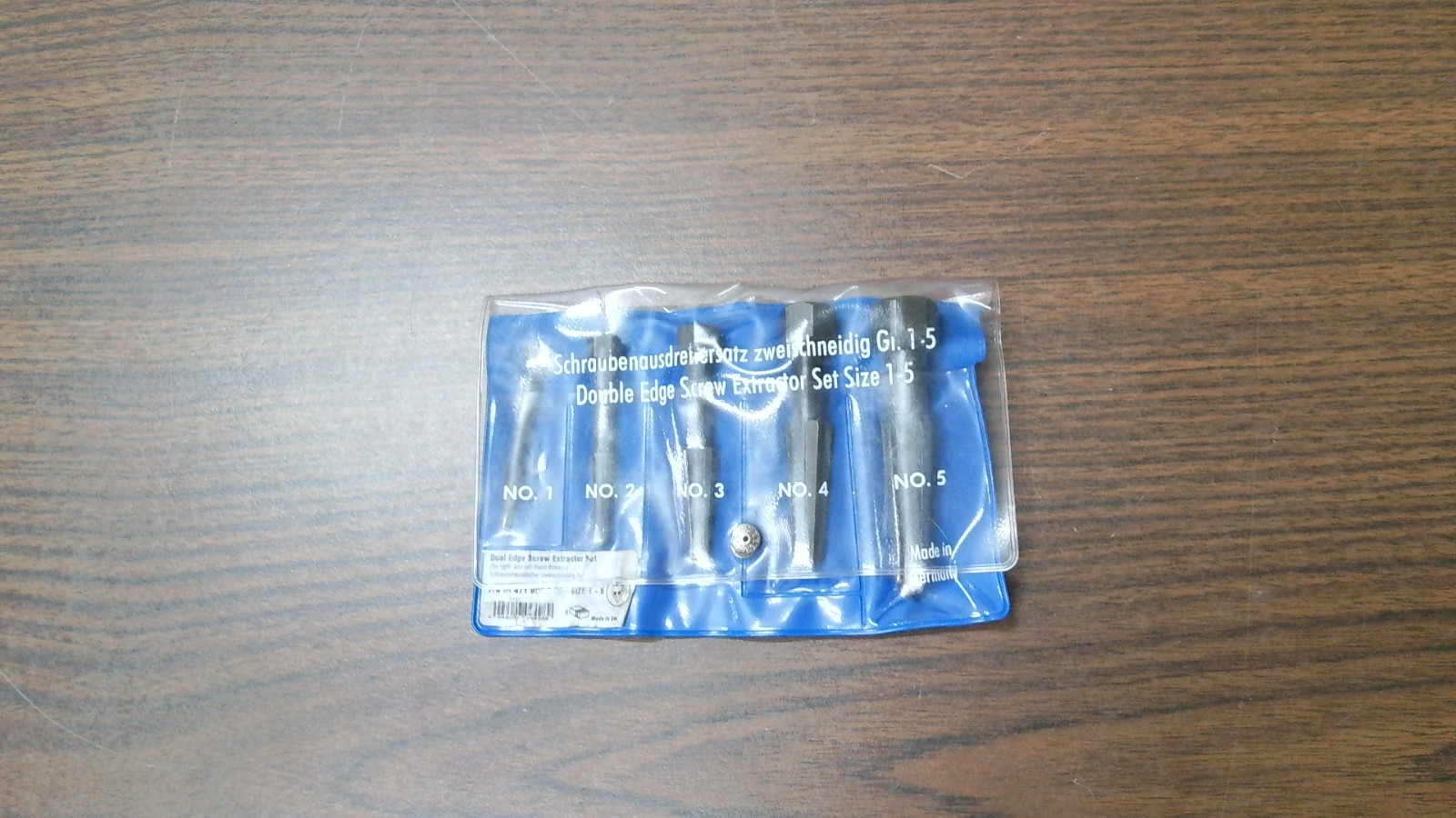 Knipex 9R4719003 Screw Extractor Double-Edged Set Size 1 to 5 In Pouch AS IS