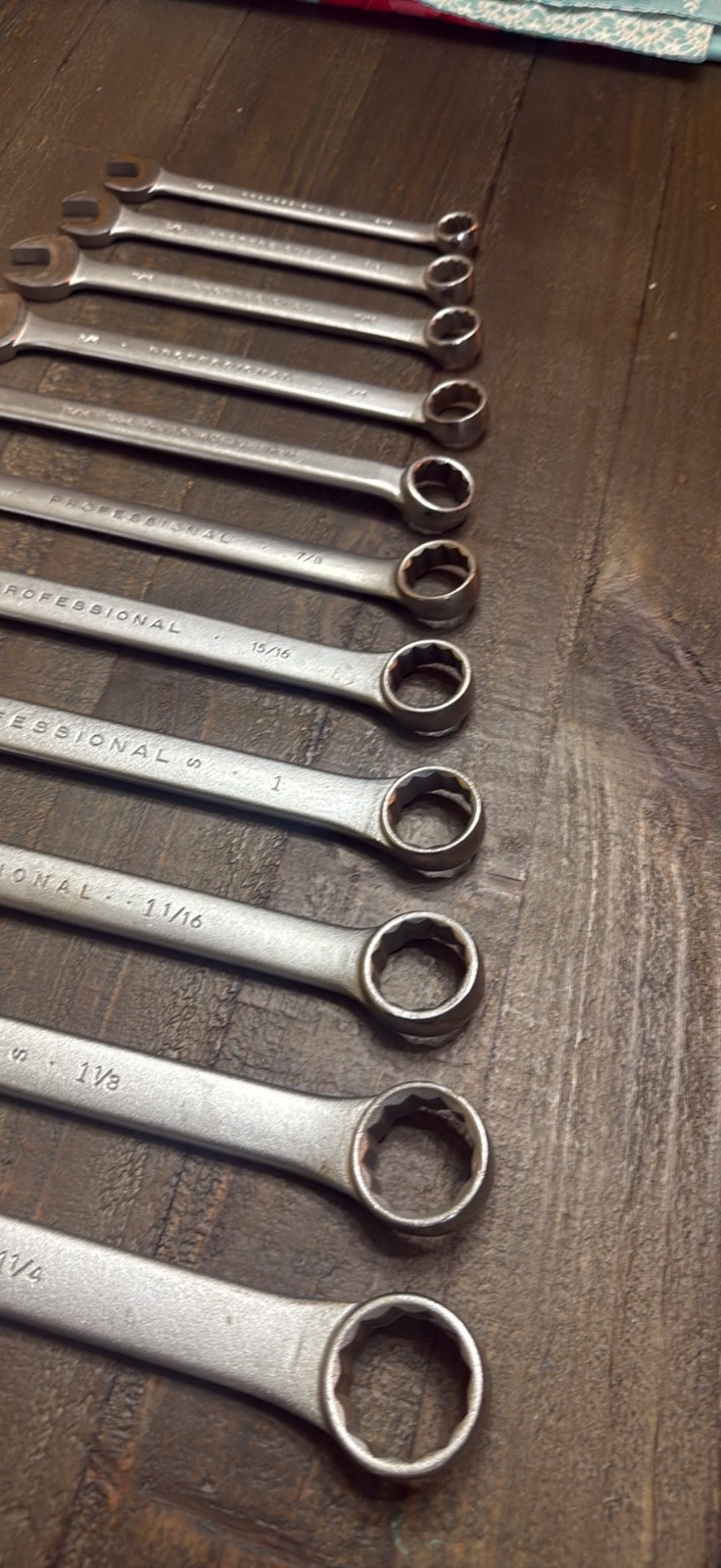Proto professional wrench set 1-1/4” to 9/16” no owner markings