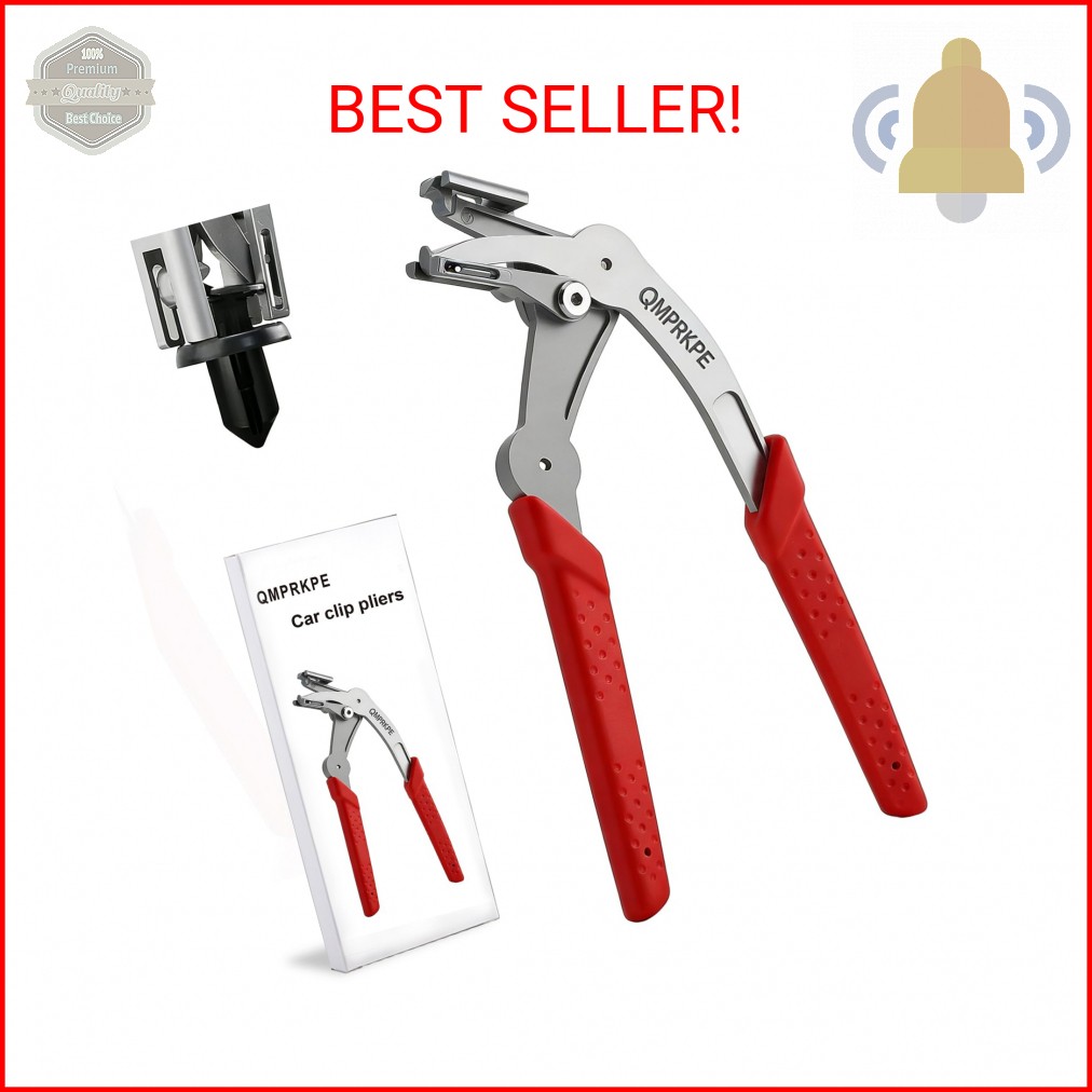 QMPRKPE Car Clip Pliers, 2026 Upgraded Spring-Loaded Panel Clip Removal Tool, Da