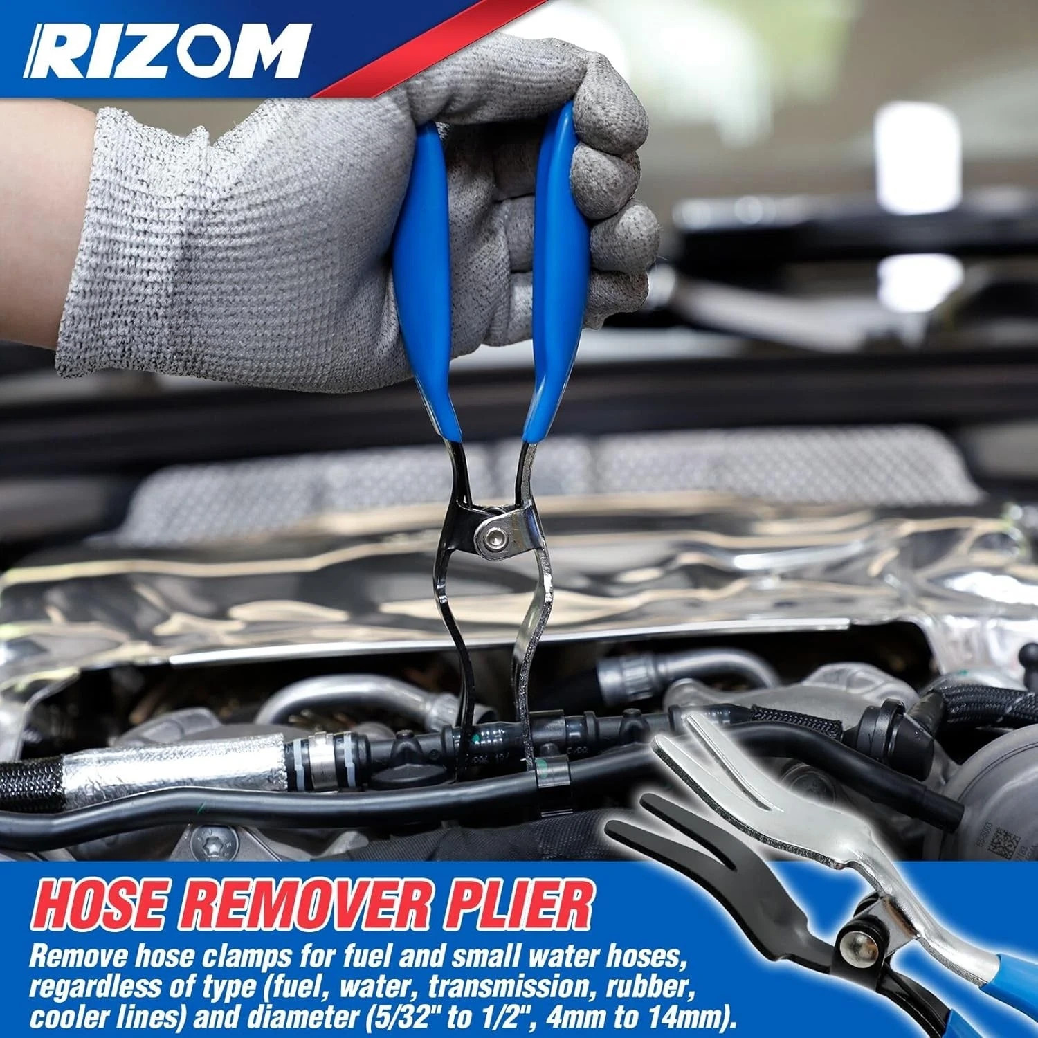 6-Piece Fuel Line Pliers Set, Hose Clamp Pliers, Hose Removal Pliers, 30 Degree