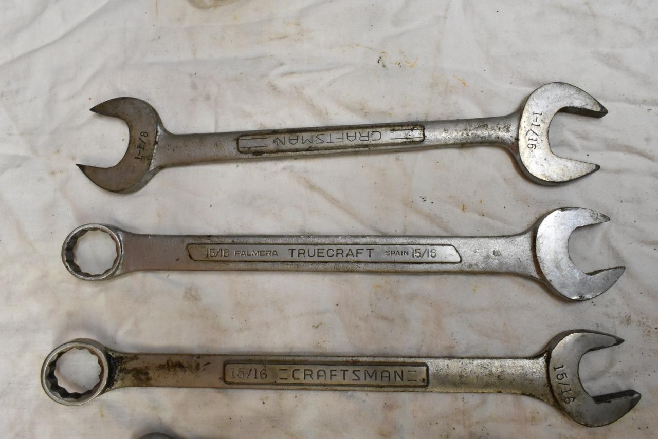 Lot of Vintage Craftsman Wrenches Truecraft Industro Super