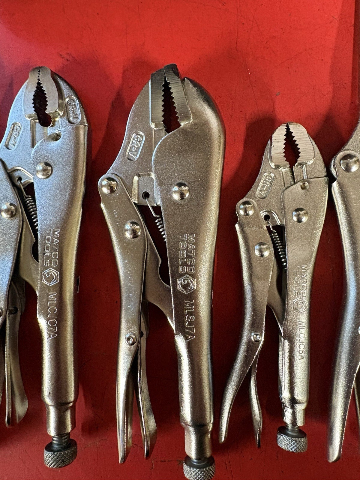 Mac Tools 10 Pc Locking plier set with bag New