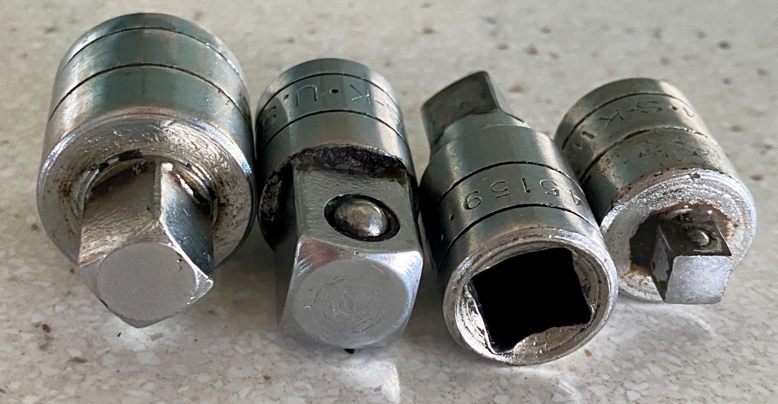 SK Tools Socket Reducer Adapter USA Lot of 4 1/2″ 3/8″ 1/4″ & 3/8″ Extension