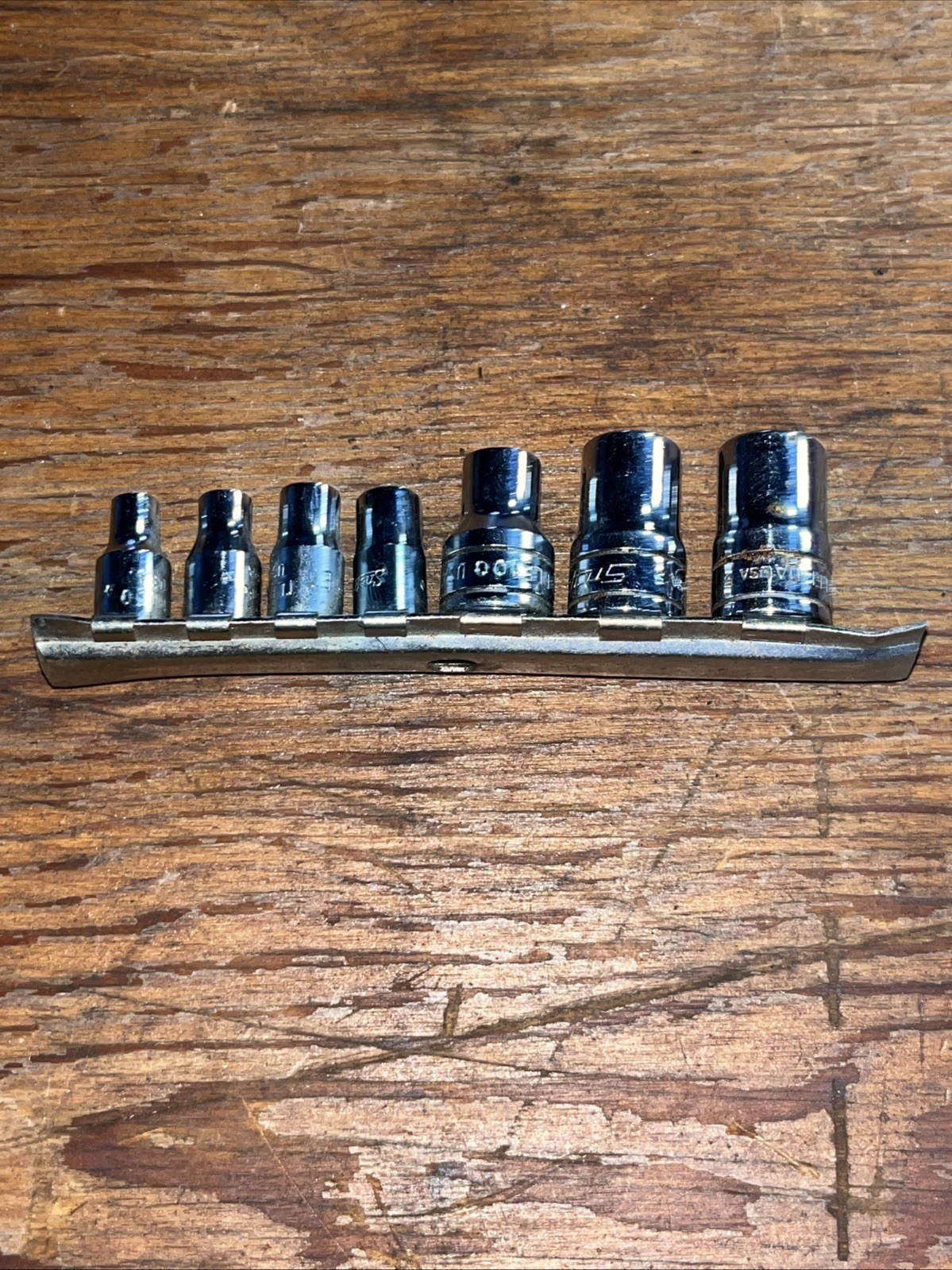 Snap-on Tools 7 pc 1/4” & 3/8” Dr Chrome Inverted Torx Socket Set E5-E14 Sockets