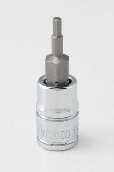Titan 15651 1/4-Inch Drive 3/32-Inch Hex Bit Socket