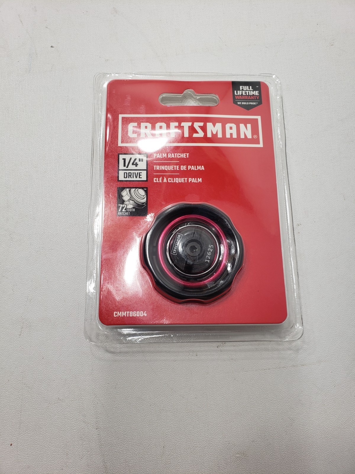 Craftsman CMMT86004 1/4” Drive Palm Ratchet 72-Tooth Sealed New Sealed