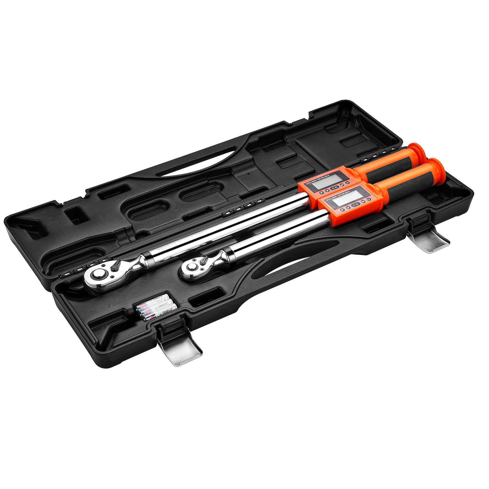 Uimoso Electronic Torque Wrench Set 2Piece 1/2 & 3/8″ Drive 72-Tooth LED Display