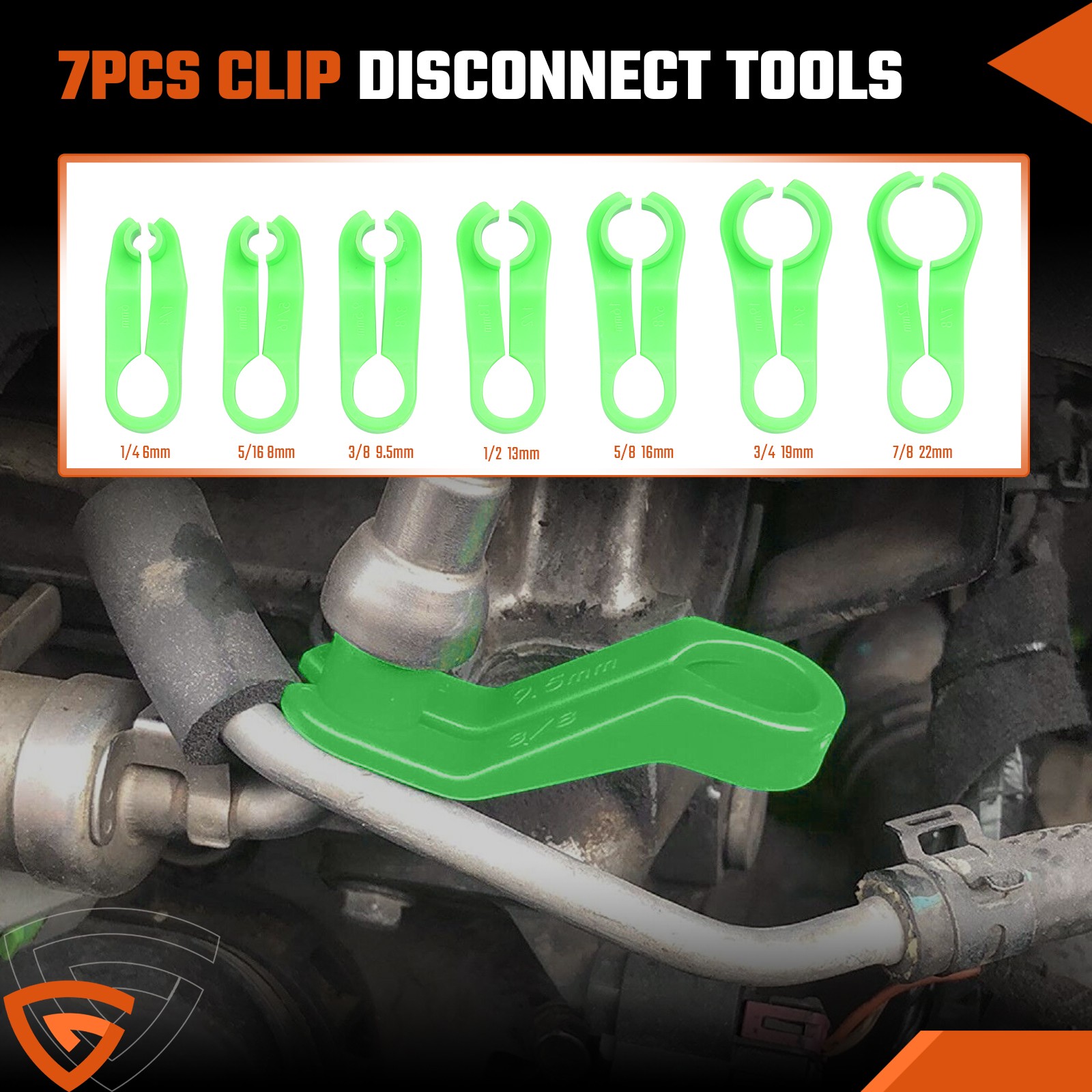 Line Disconnect Tool Kit for Mechanics Aluminum Alloy Plastic Blue Case