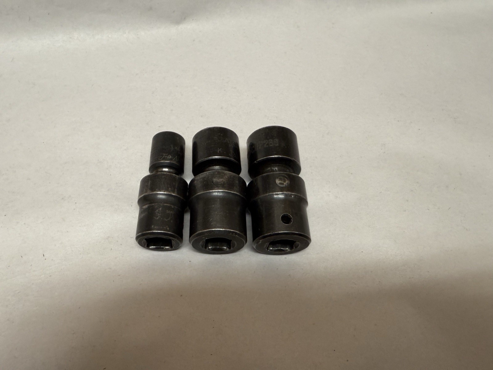 12 pc Lot Matco SAE & Metric Impact Universal Swivel Socket 3/8 & 1/2′ Drive