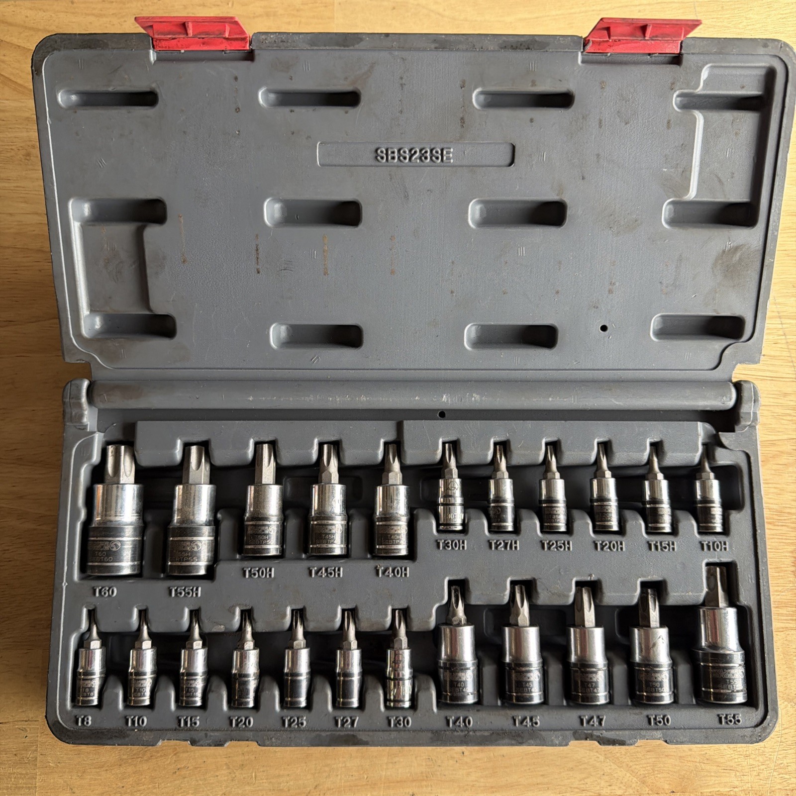 Matco Silver Eagle Torx Regular Tamper Proof Bit Driver Socket Set SBS23SE READ!
