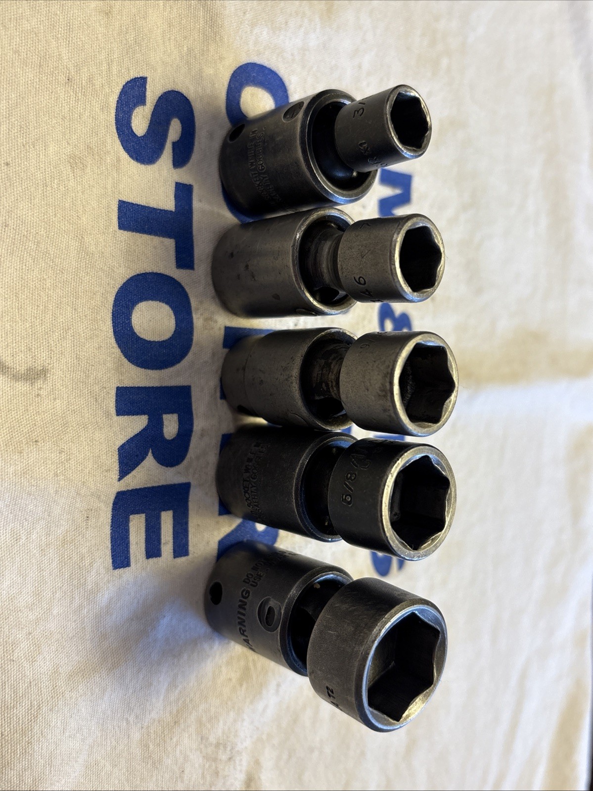 Mac Tools USA 3/8″ Drive 5pc 3/8″-3/4″ SAE Impact Swivel Universal Socket Set