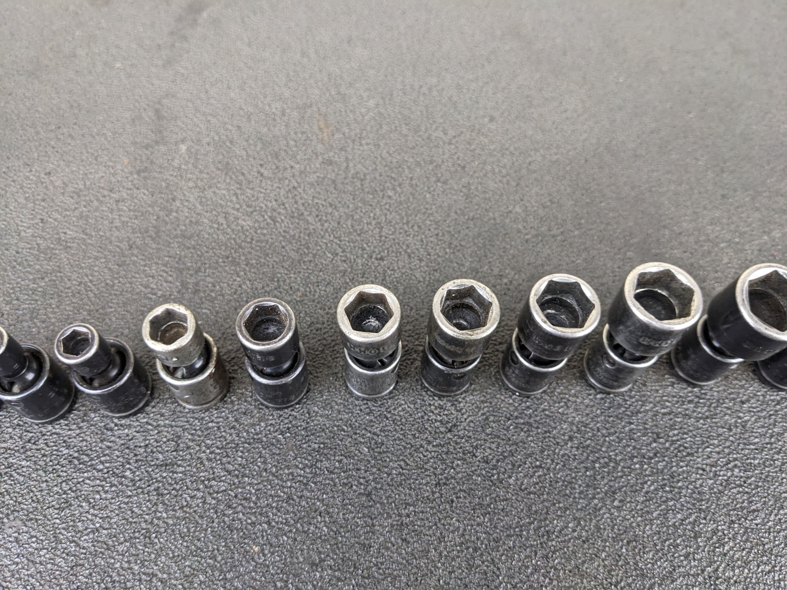 #bn810 Cornwell TSMUP0212SP 11pc 1/4″ Metric Universal Socket Set 5-15mm 6 Point