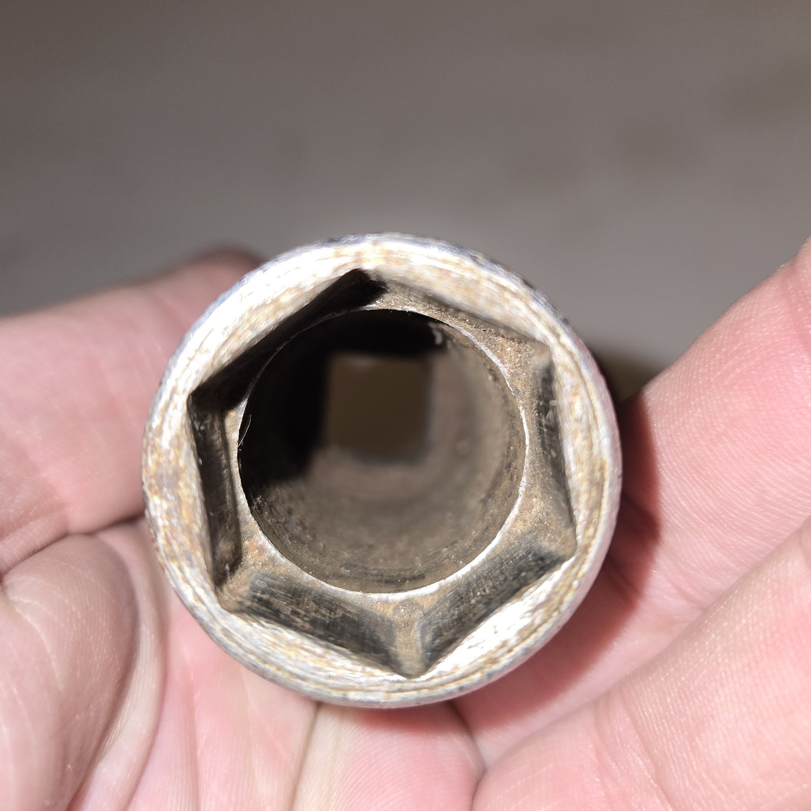 Vintage Snap-On 7/8″ SAE 1/2″ Drive Deep 6-Point Socket TS281 Flank Drive USA