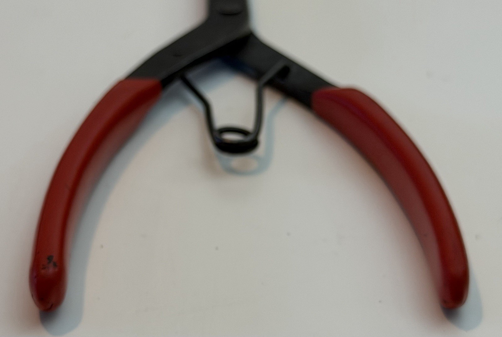 Snap on Tools USA 71CP 9” RED Handle Snap Ring Pliers With Spring Loaded Handles