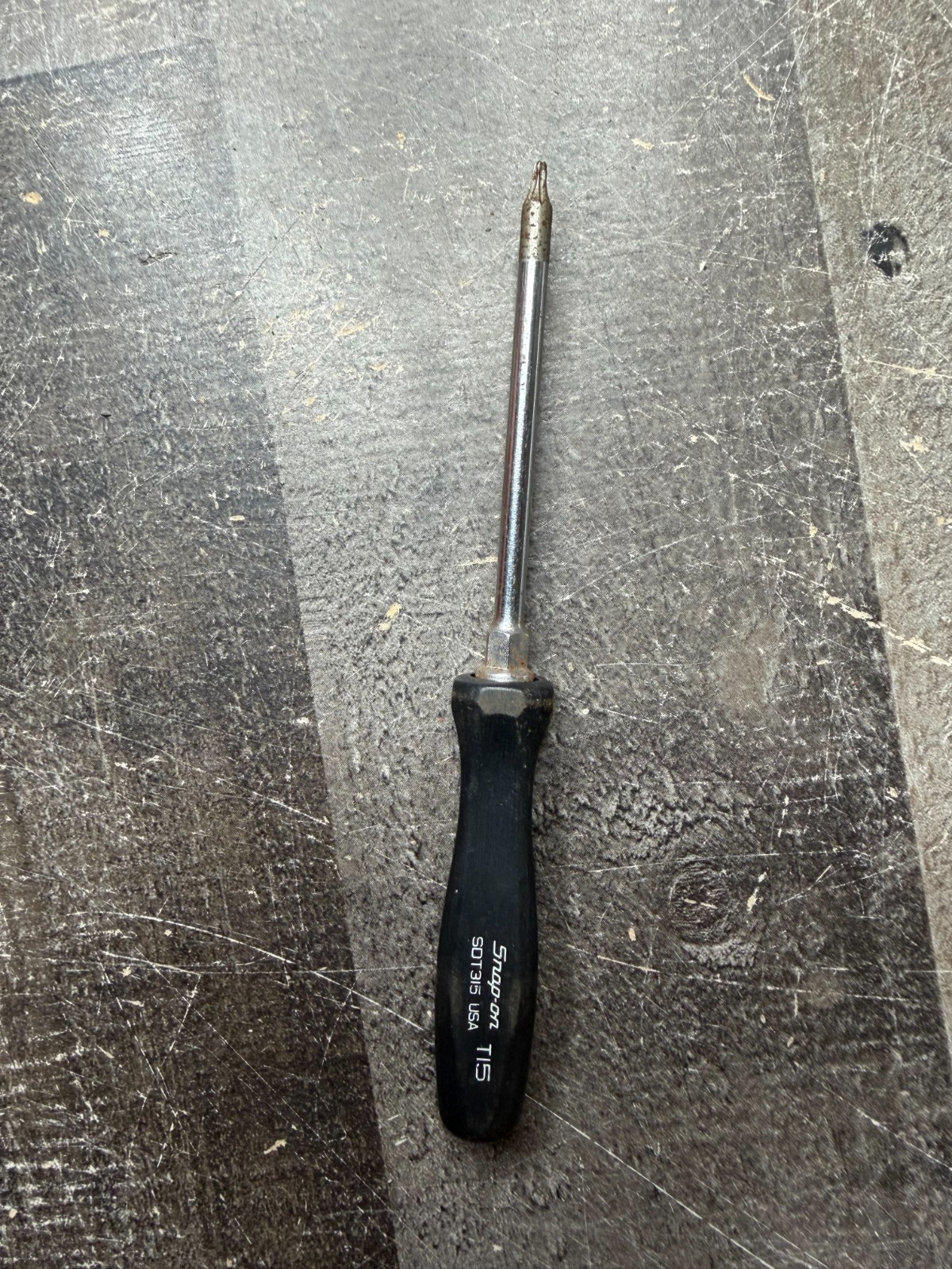 Snap-on SDT315 Torx T15 Screwdriver Black Hard Handle USA