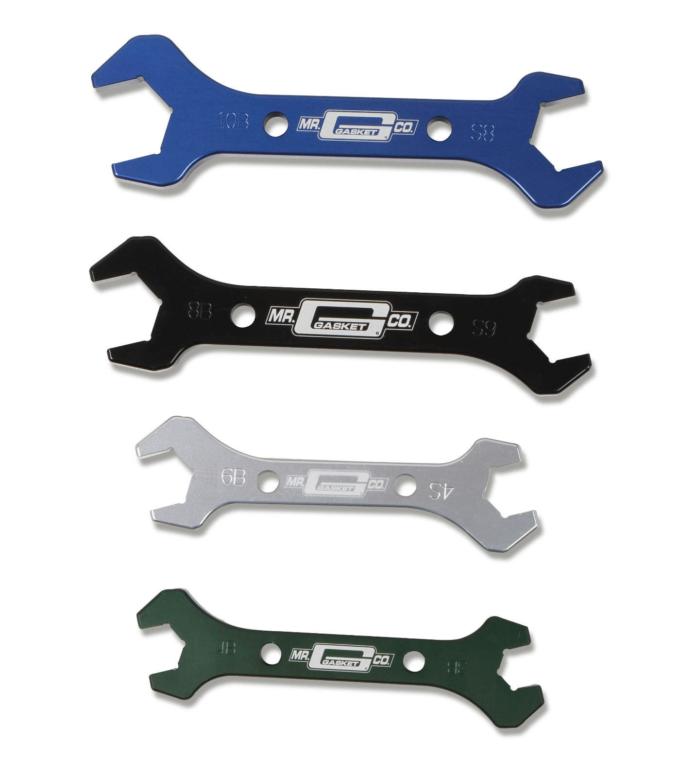 Mr Gasket 33200G Anodized Aluminum Wrench Set 3AN thru 20 AN 7 Piece Set