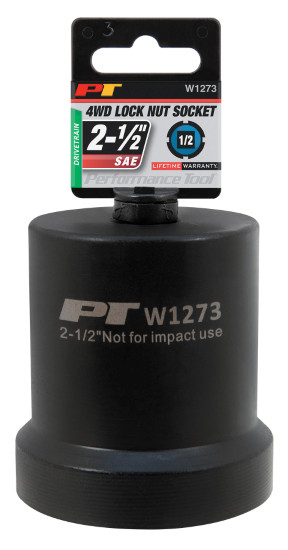 Performance Tool W1273 2-1/2-Inch 4 Wheel Drive Lock Nut Socket – 2-1/2″ – 4 …