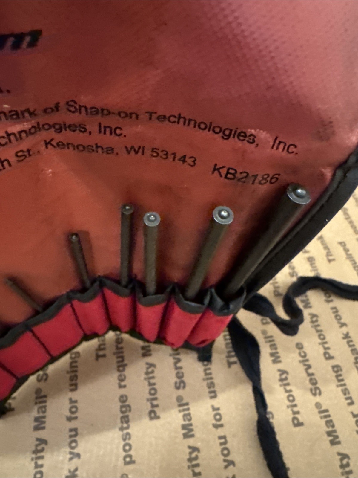 Snap On 8 Piece Roll Pin Punch Set PPR708BK