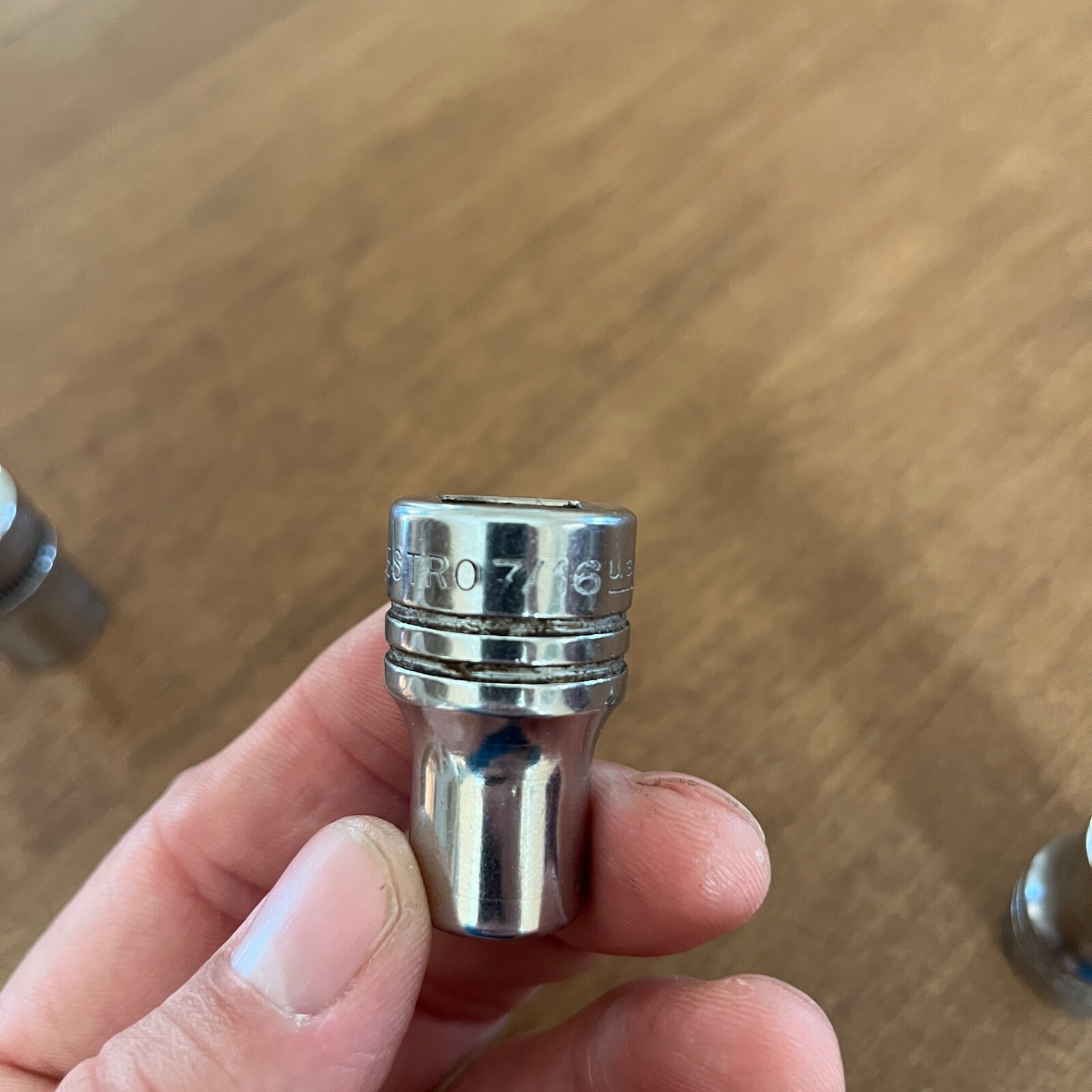 Indestro Super 9/16″ & 7/16” Shallow Chrome Socket 1/2″ Drive 1218 set of 3
