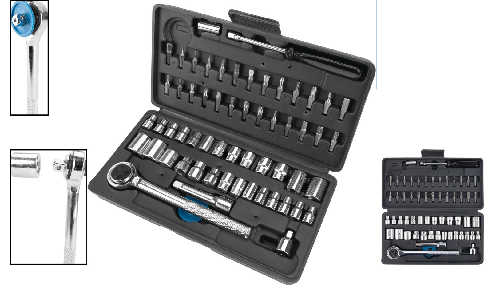 Alloy Steel 60-Piece SAE/Metric Socket Set – Efficient, Easy-to-Store & Durable
