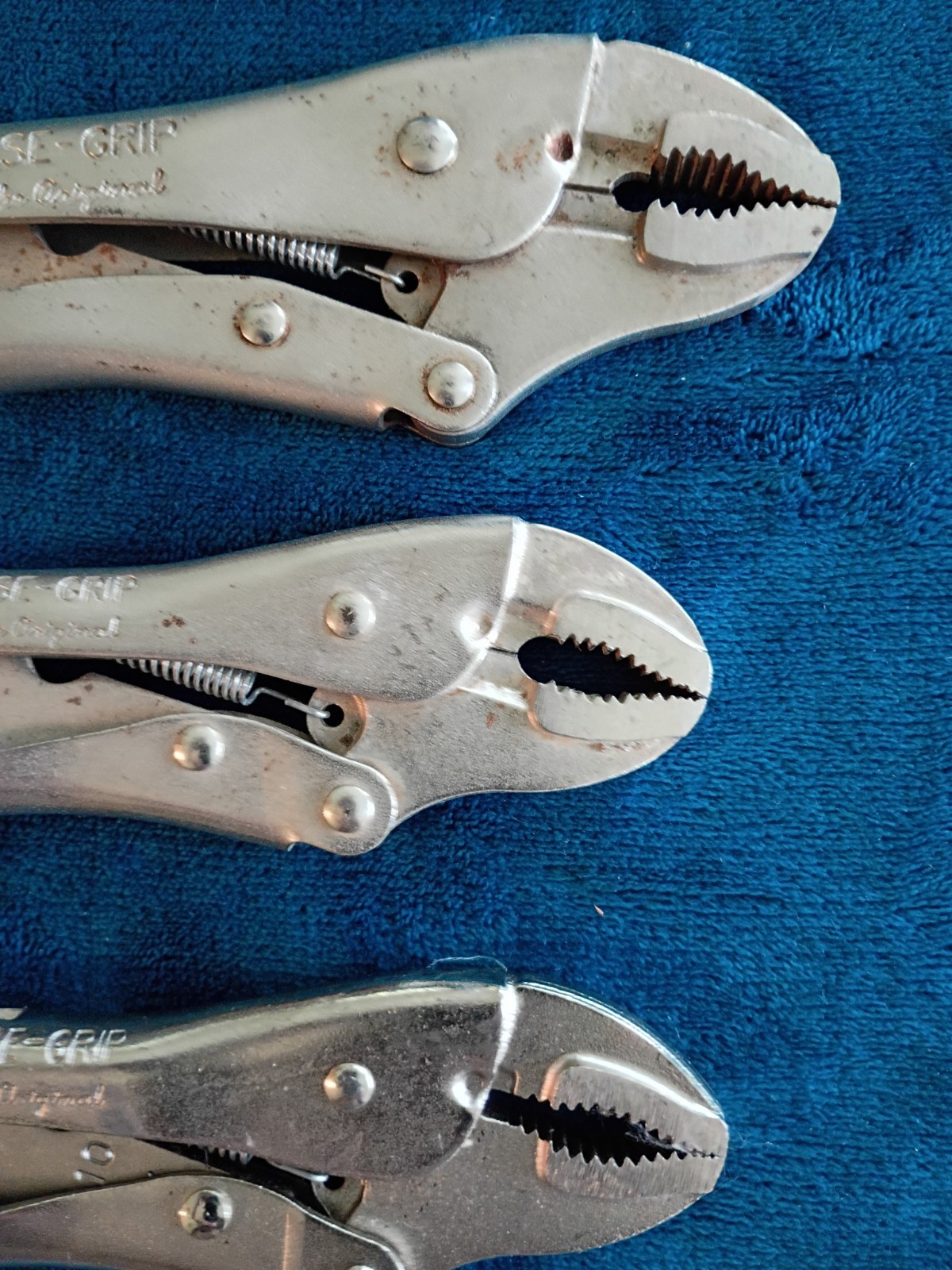 Irwin Vice-Grip Locking Pliers Set 10WR, 7CR and 7WR Curved Jaws.