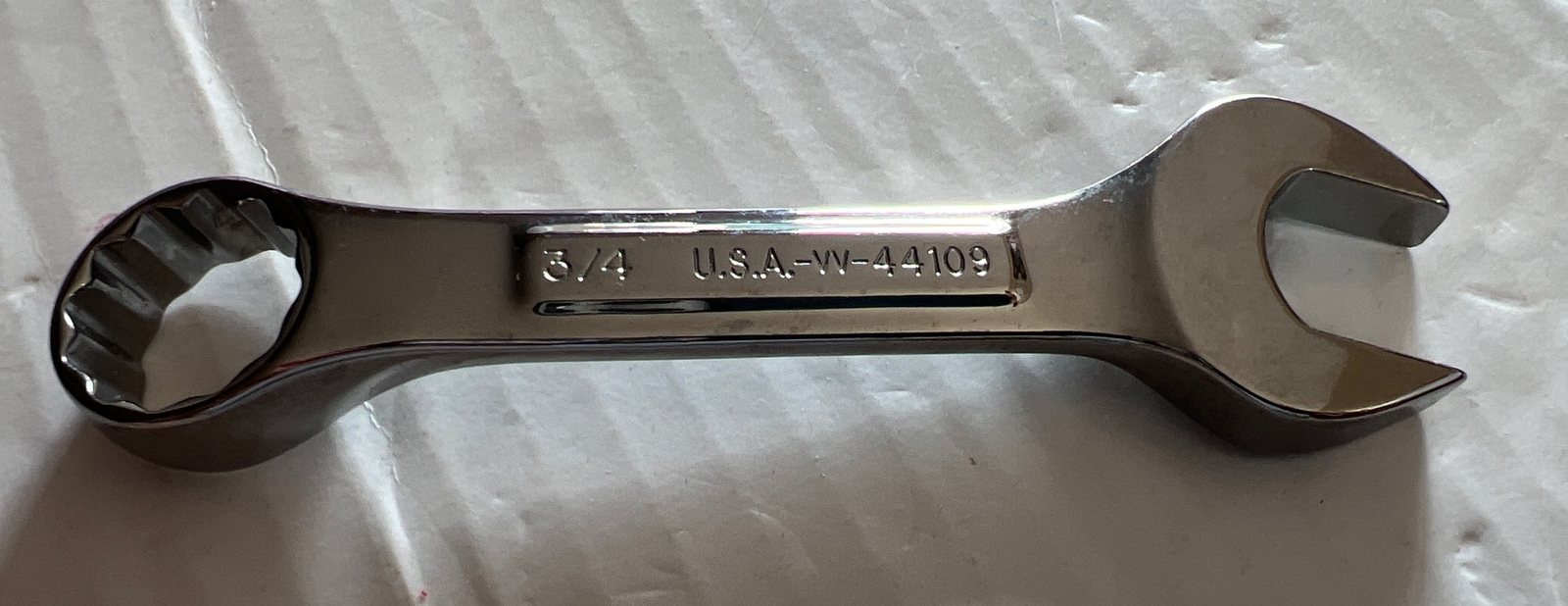 Craftsman 44109 SAE 3/4″ 12 Point Stubby -VV- USA Combination Wrench