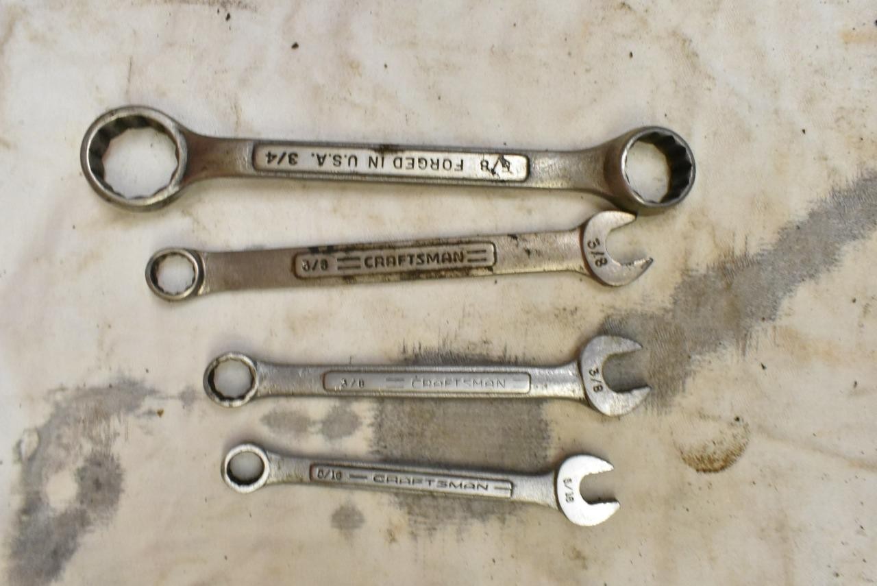 Lot of Vintage Craftsman Wrenches Truecraft Industro Super