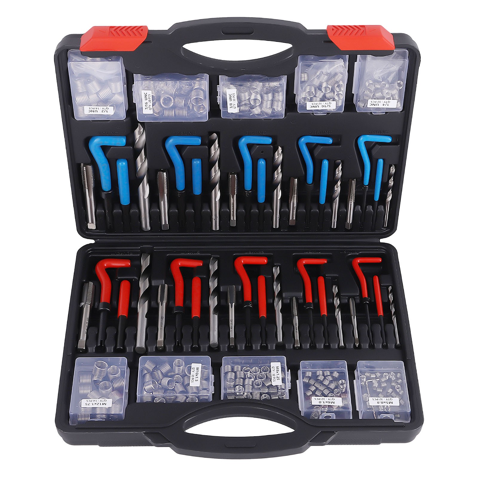 Helicoil Thread Repair Kit Inserts Breaking Pin Tool set Screw Taps Drill Bits