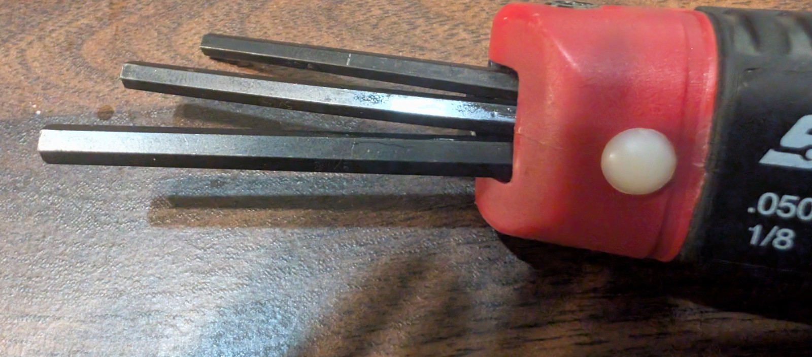 NOS. AWEF9K Snap-On Hex Wrench Inch Size Tool Sizes .050 Mm To 3/16 In