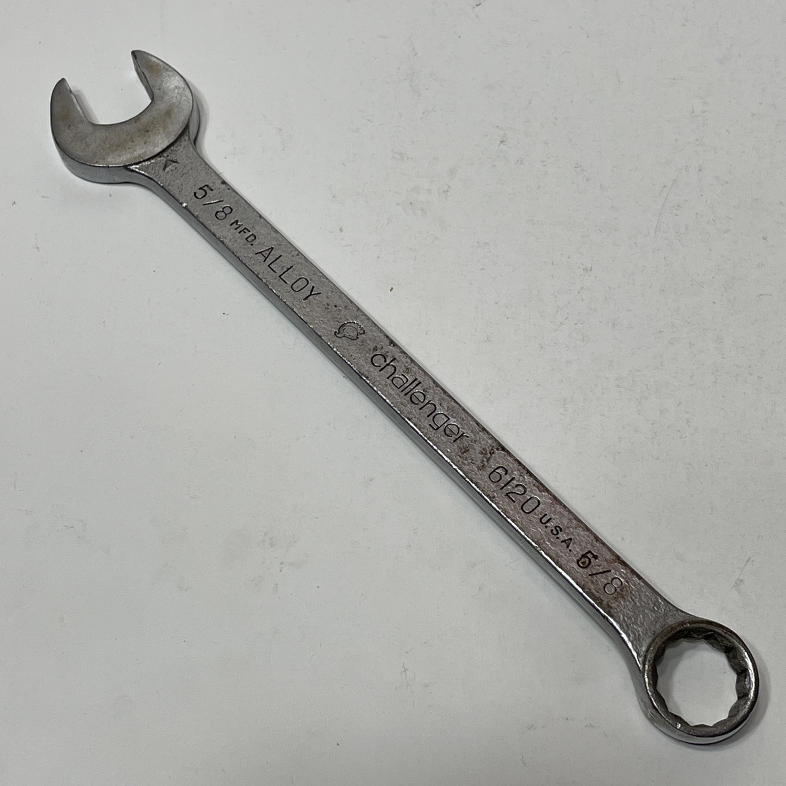 Proto Challenger 5/8″ 6120 Wrench USA SAE VTG Satin Chrome Trojan Roman Helmet